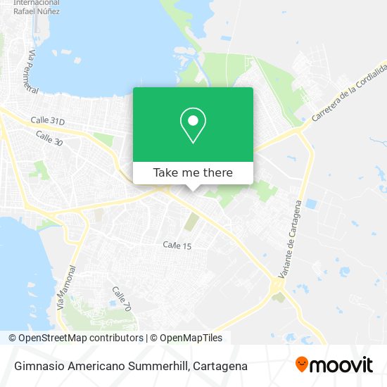 Mapa de Gimnasio Americano Summerhill