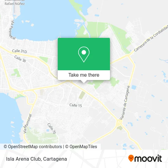 Isla Arena Club map
