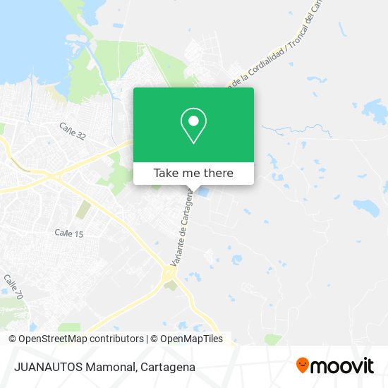 Mapa de JUANAUTOS Mamonal
