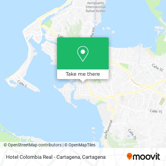 Hotel Colombia Real - Cartagena map