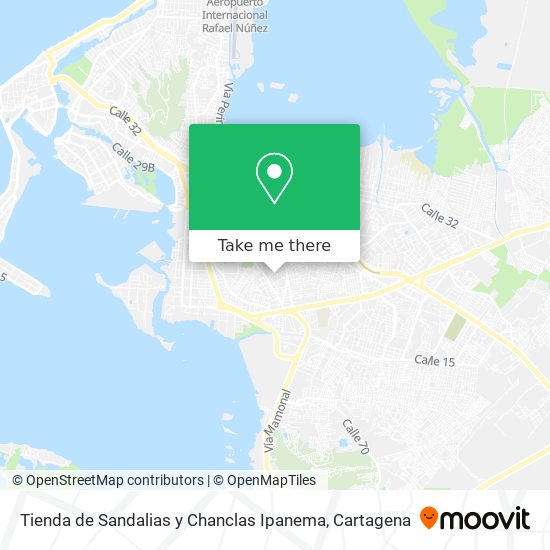 Mapa de Tienda de Sandalias y Chanclas Ipanema