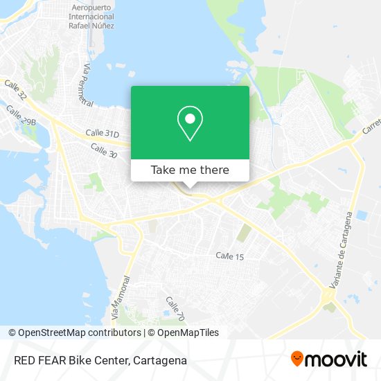 RED FEAR Bike Center map