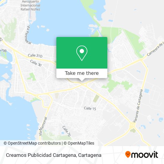 Mapa de Creamos Publicidad Cartagena