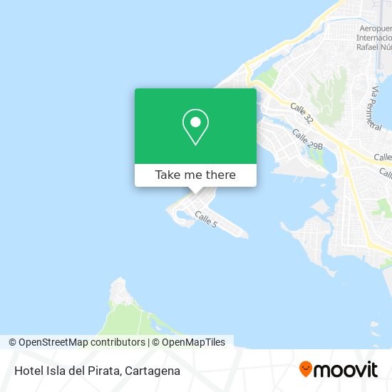 Hotel Isla del Pirata map