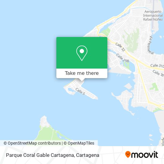 Parque Coral Gable Cartagena map