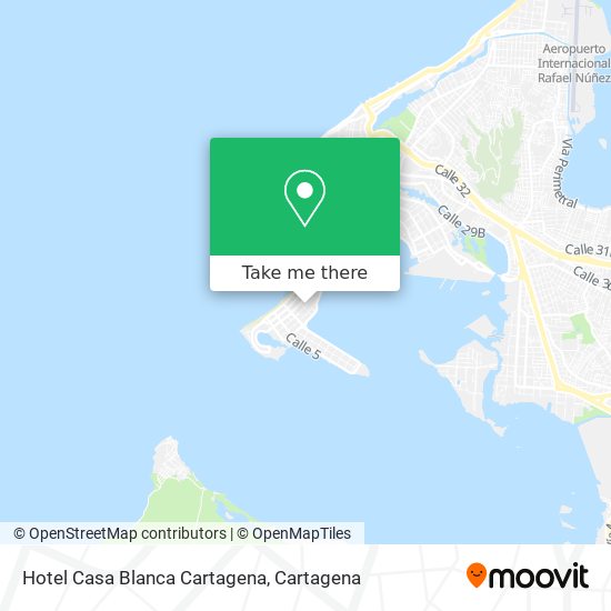 Hotel Casa Blanca Cartagena map