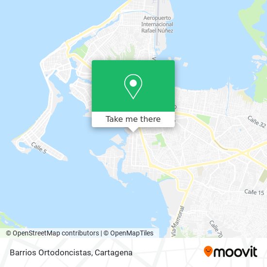 Barrios Ortodoncistas map