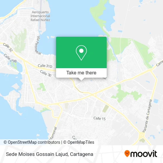 Sede Moises Gossain Lajud map