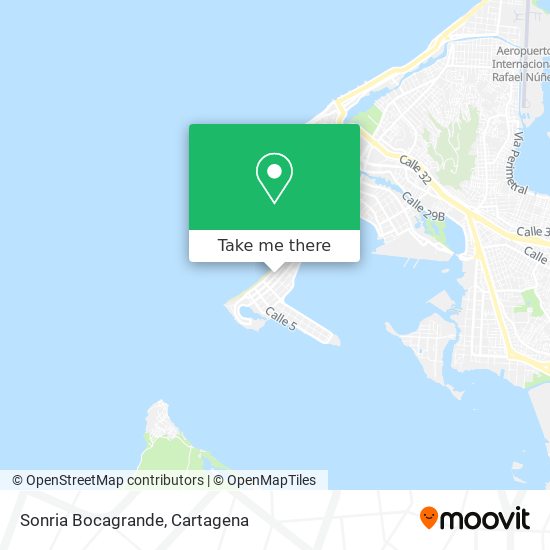 Mapa de Sonria Bocagrande