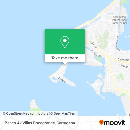 Mapa de Banco Av Villas Bocagrande