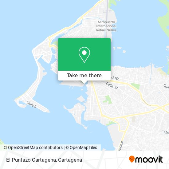 Mapa de El Puntazo Cartagena