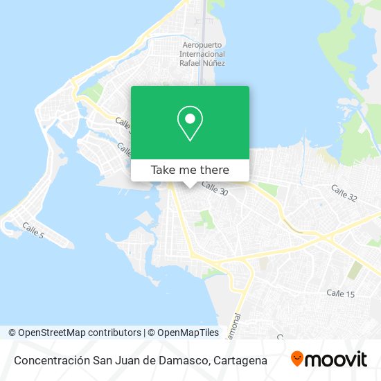 Mapa de Concentración San Juan de Damasco