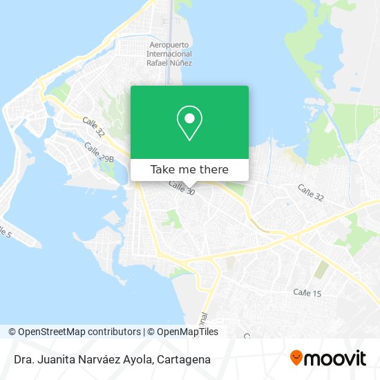 Dra. Juanita Narváez Ayola map