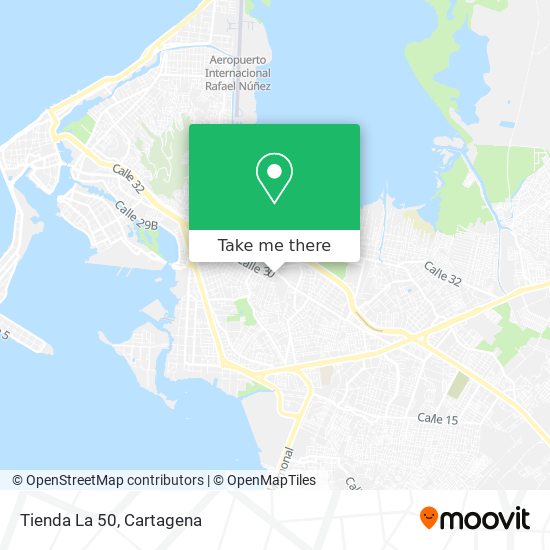 Mapa de Tienda La 50