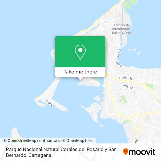 Parque Nacional Natural Corales del Rosario y San Bernardo map