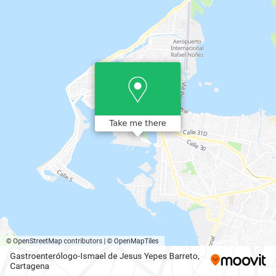 Gastroenterólogo-Ismael de Jesus Yepes Barreto map