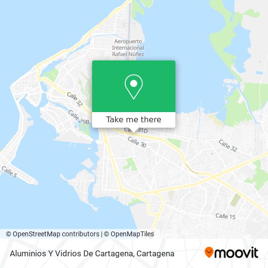 Aluminios Y Vidrios De Cartagena map