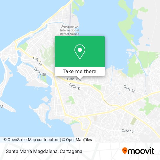 Santa María Magdalena map