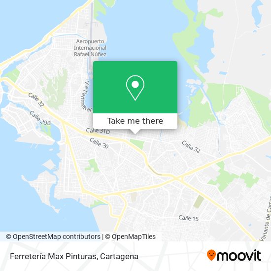 Mapa de Ferretería Max Pinturas