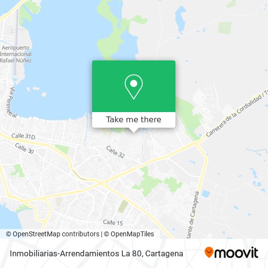 Inmobiliarias-Arrendamientos La 80 map