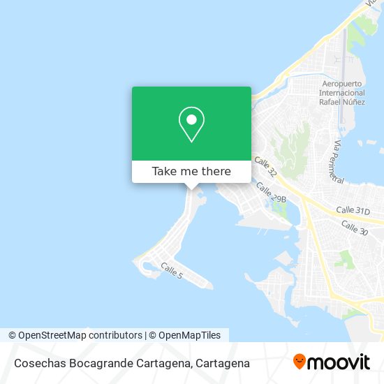 Cosechas Bocagrande Cartagena map