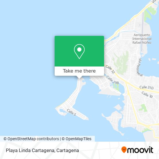 Playa Linda Cartagena map