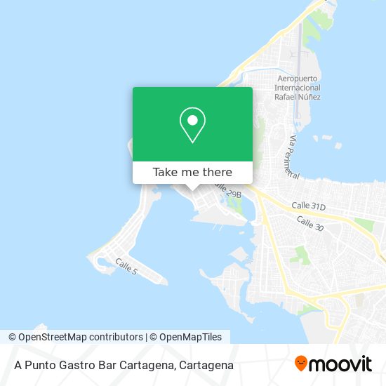 A Punto Gastro Bar Cartagena map