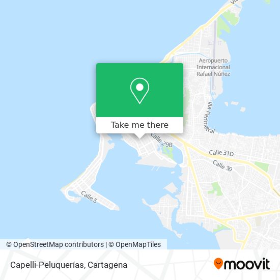 Mapa de Capelli-Peluquerías