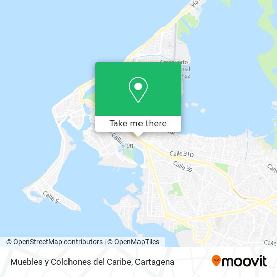 Mapa de Muebles y Colchones del Caribe