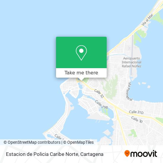 Mapa de Estacion de Policia Caribe Norte