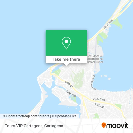 Tours VIP Cartagena map