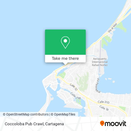 Coccoloba Pub Crawl map