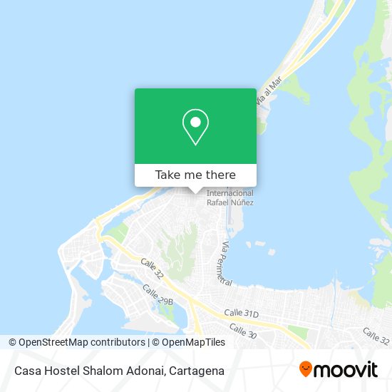 Casa Hostel Shalom Adonai map