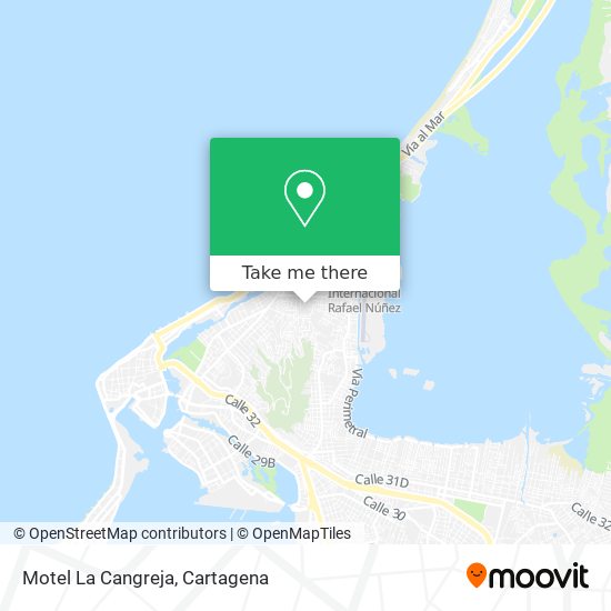 Motel La Cangreja map