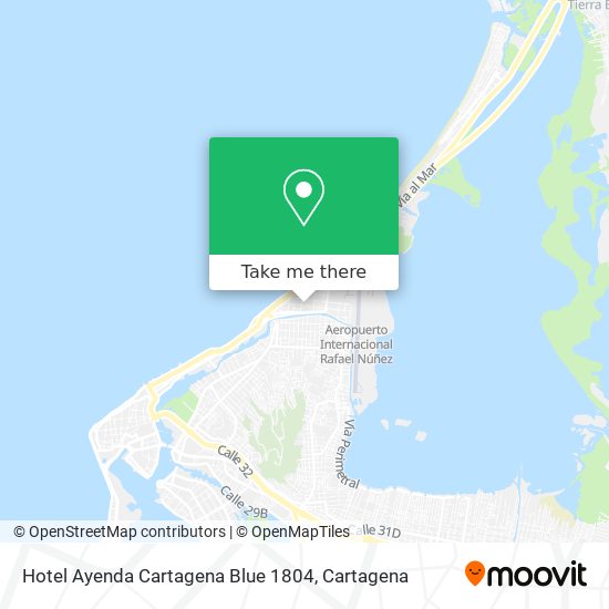 Mapa de Hotel Ayenda Cartagena Blue 1804