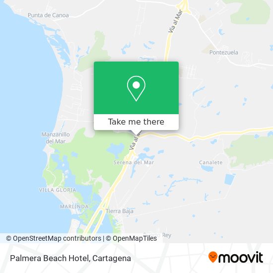 Palmera Beach Hotel map