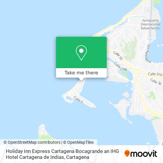 Holiday Inn Express Cartagena Bocagrande an IHG Hotel Cartagena de Indias map