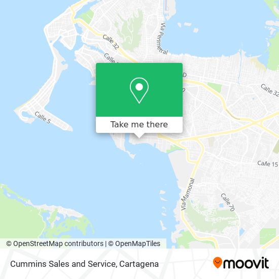 Cummins Sales and Service map