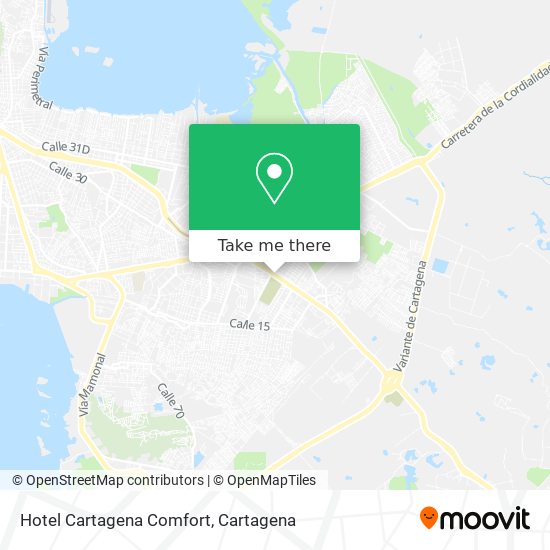 Hotel Cartagena Comfort map