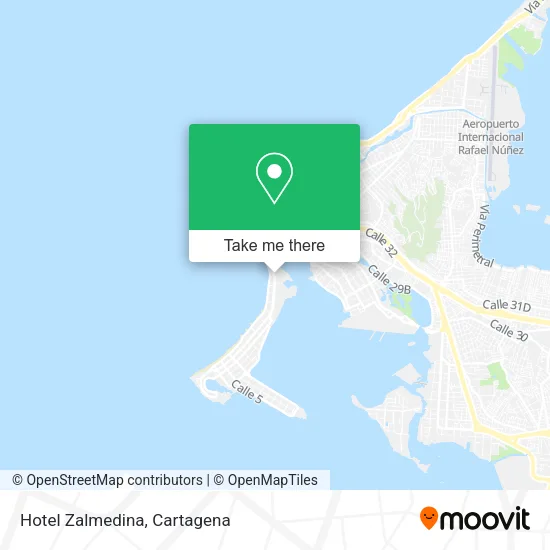 Mapa de Hotel Zalmedina