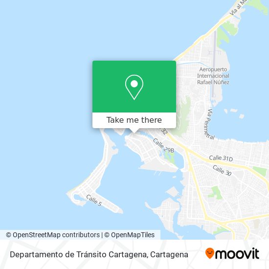 Departamento de Tránsito Cartagena map