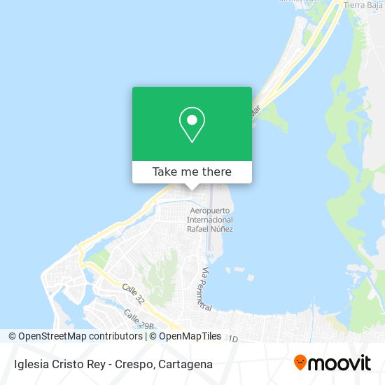 Iglesia Cristo Rey - Crespo map