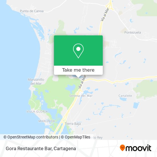 Gora Restaurante Bar map