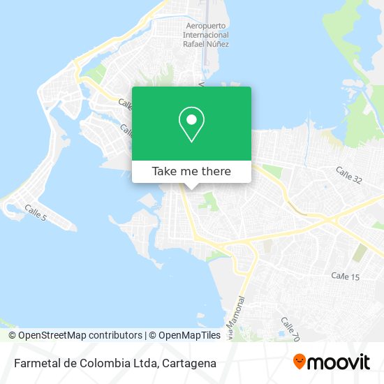 Farmetal de Colombia Ltda map