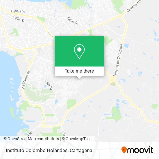 Instituto Colombo Holandes map