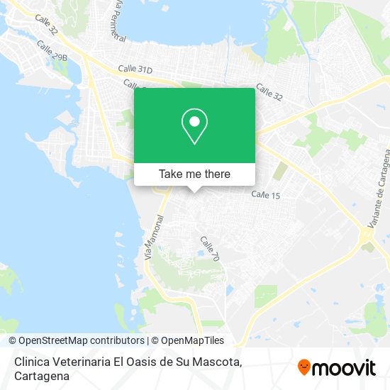 Clinica Veterinaria El Oasis de Su Mascota map