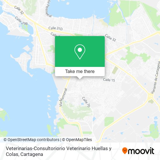 Veterinarias-Consultoriorio Veterinario Huellas y Colas map