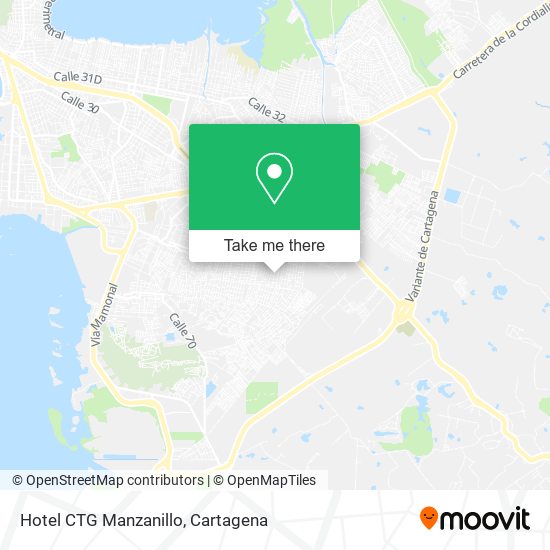 Mapa de Hotel CTG Manzanillo