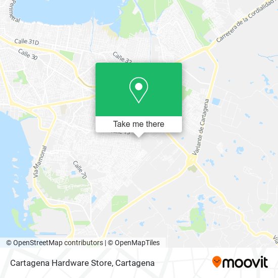 Cartagena Hardware Store map