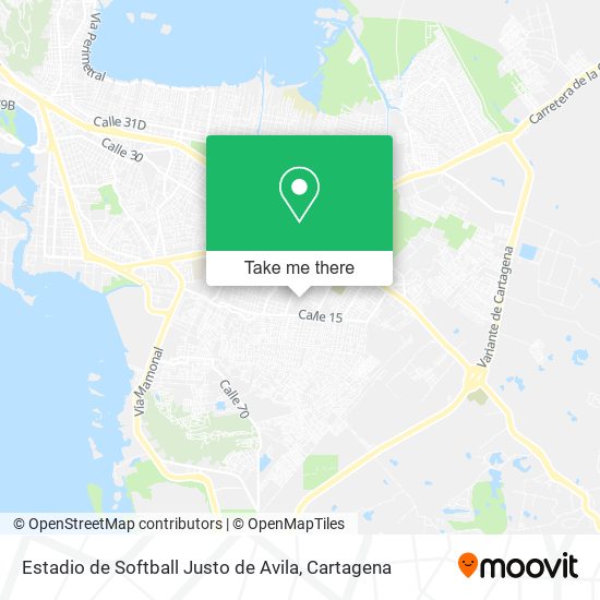 Estadio de Softball Justo de Avila map